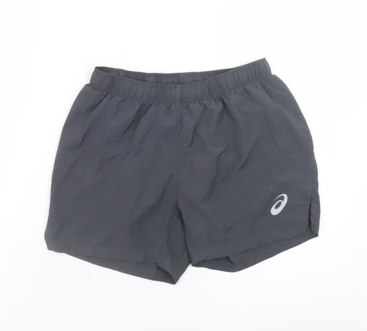 ASICS Womens Black Small Athletic Running Shorts Lightweight