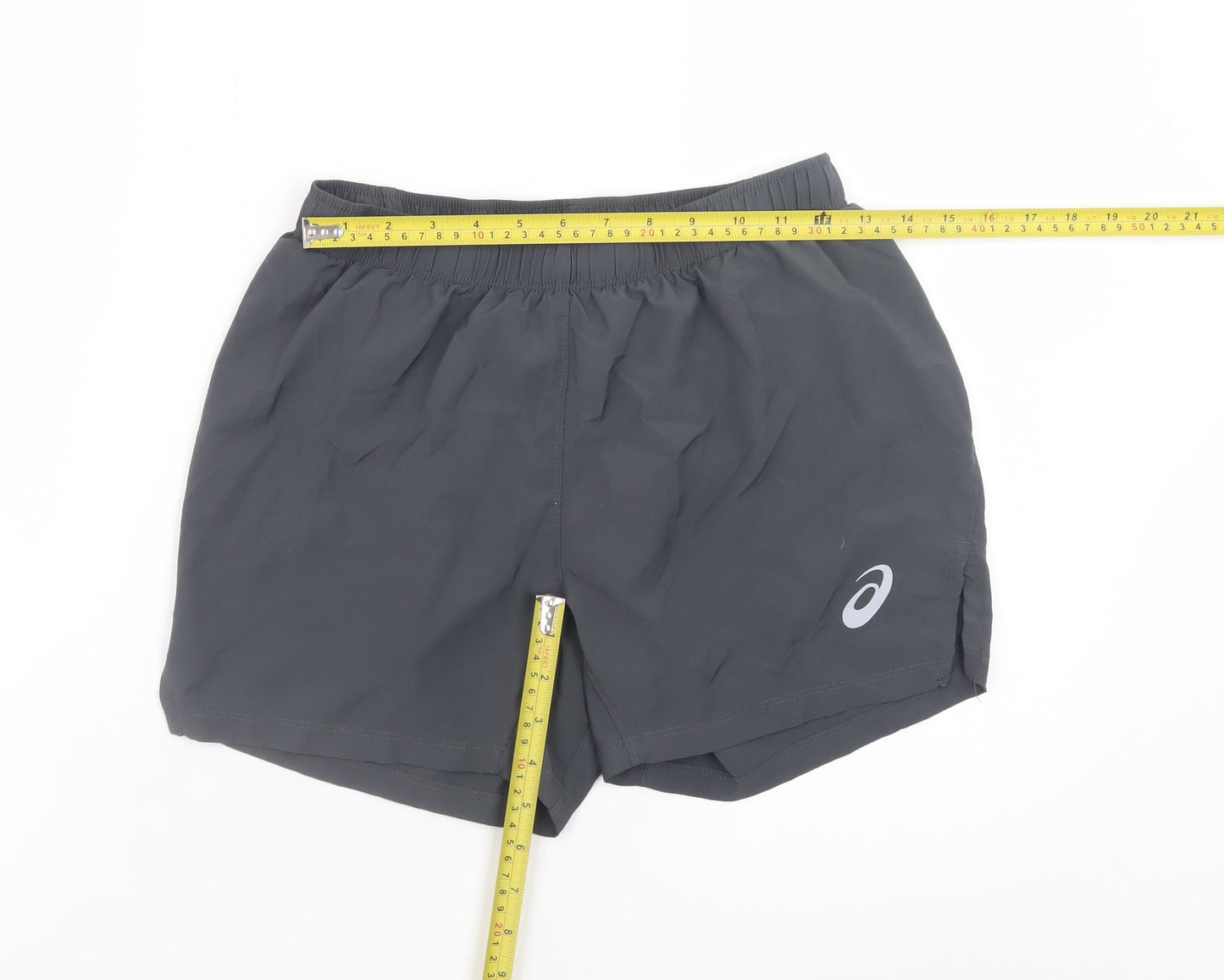 ASICS Womens Black Small Athletic Running Shorts Lightweight
