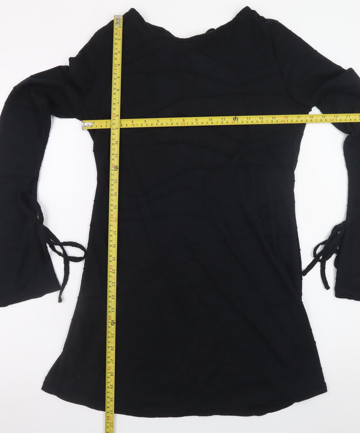PrettyLittleThing Women’s Black Size 12 Long Sleeve Bodycon Dress