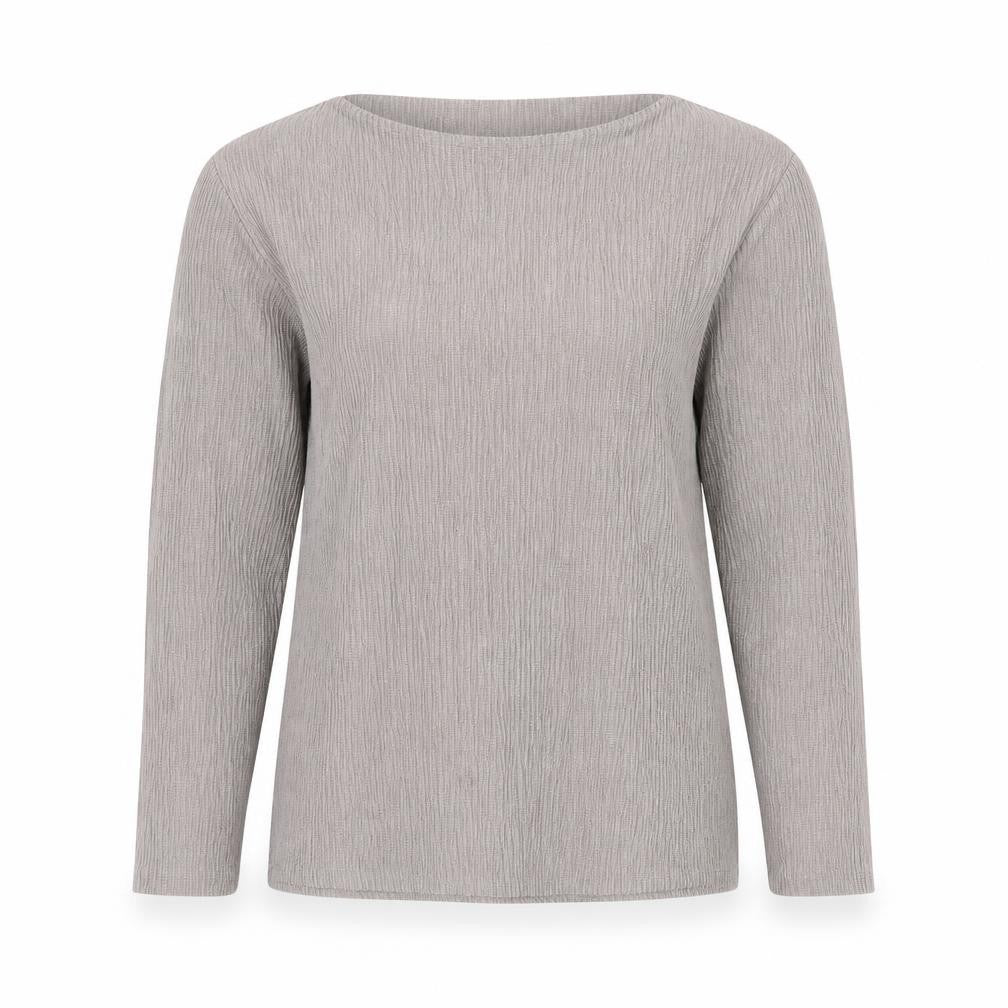 Dunnes Women’s Beige Long Sleeve Basic Stretch Top Size 12