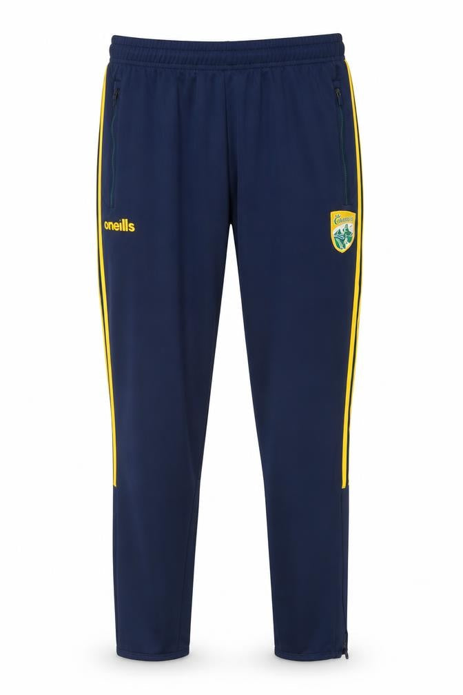 O'Neills Men's Navy Jogger Trousers Medium Polyester Blend Yellow Stripe