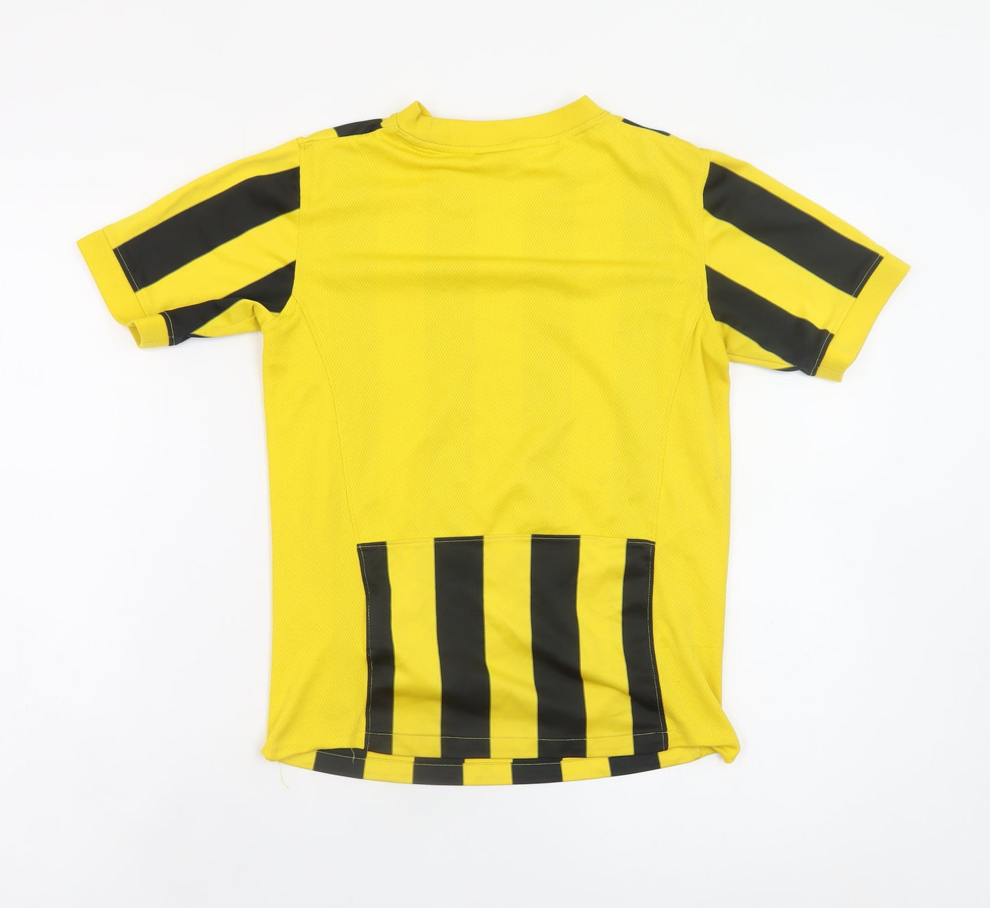 Nike Boys Yellow Black Dri-Fit Striped Sports T-Shirt 10-12 Years