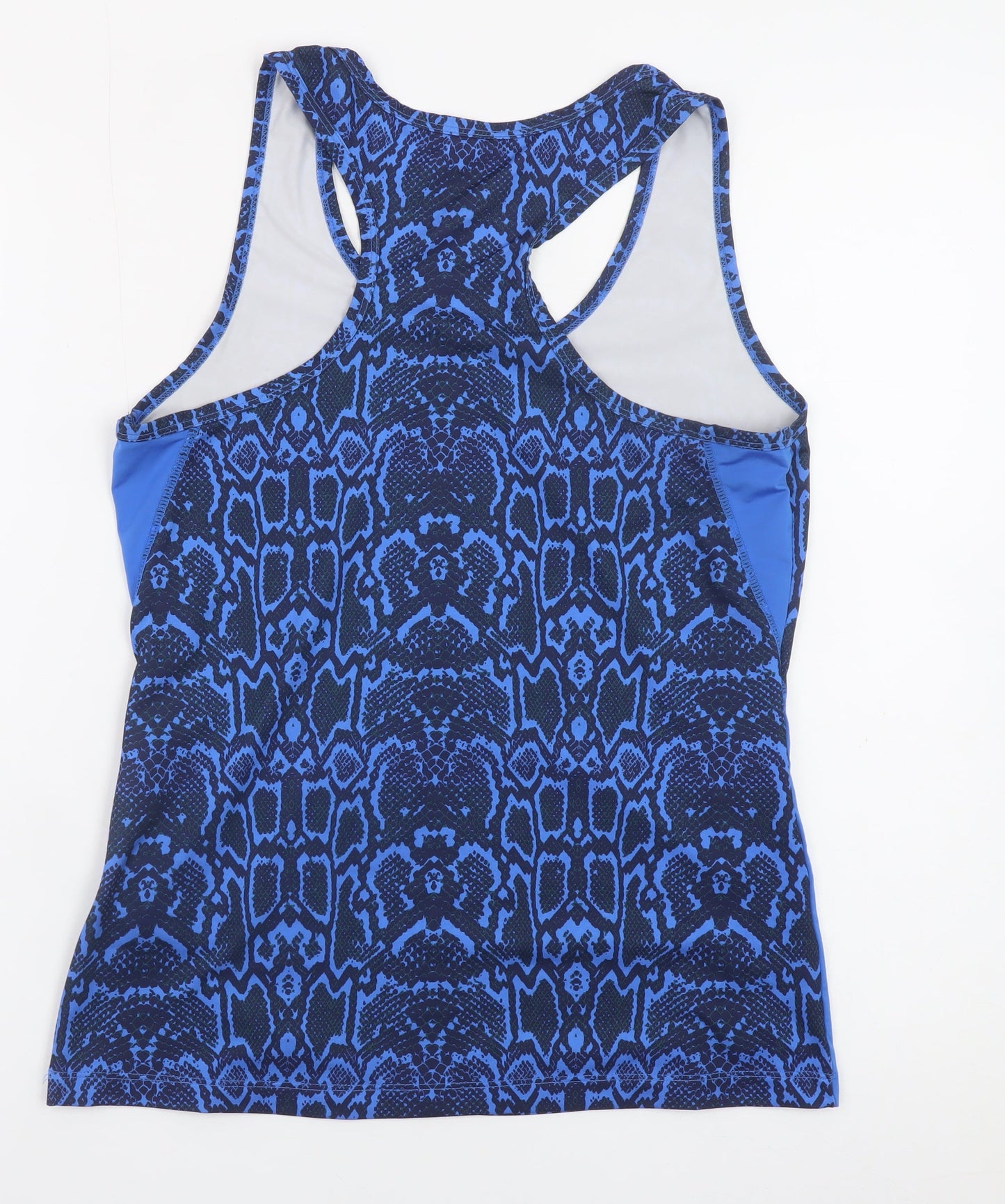 Crivit Women's Blue Snake Print Tank Top Size S 10/12 Polyester Blend