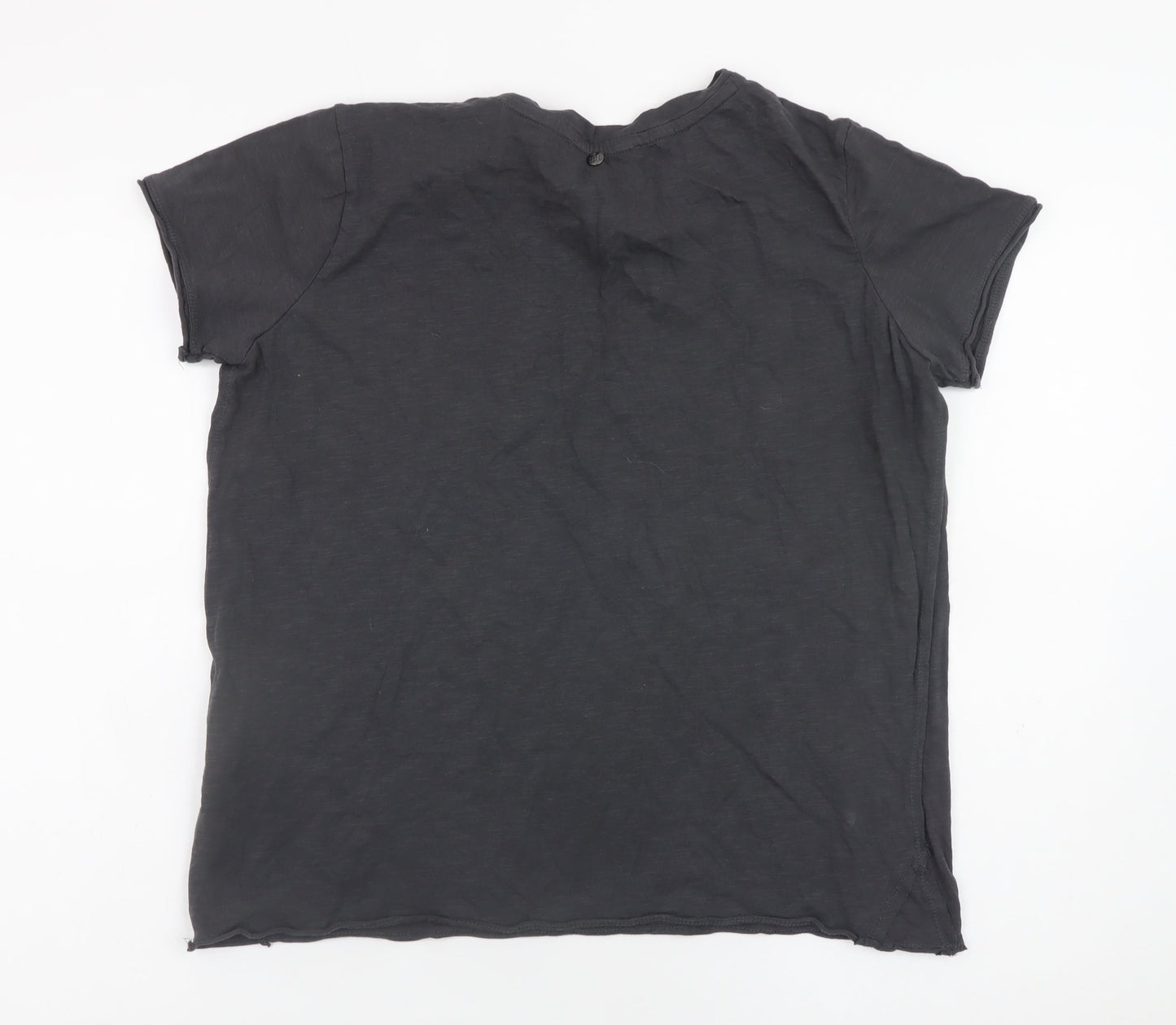 MOS MOSH Women's Black Graphic Sequin T-Shirt Size S