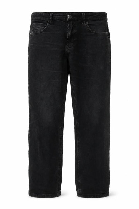 Dunnes Stores Men's Black Straight Jeans 34W 30L Cotton Denim