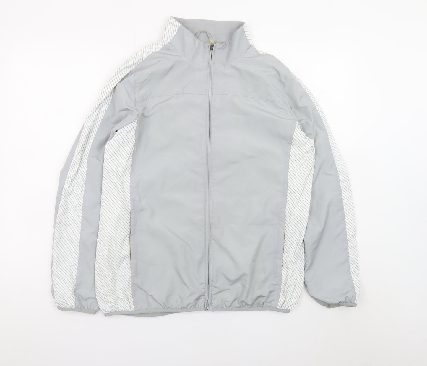 Pádras Harrington Men's Grey Full Zip Lightweight Windbreaker Jacket Size M