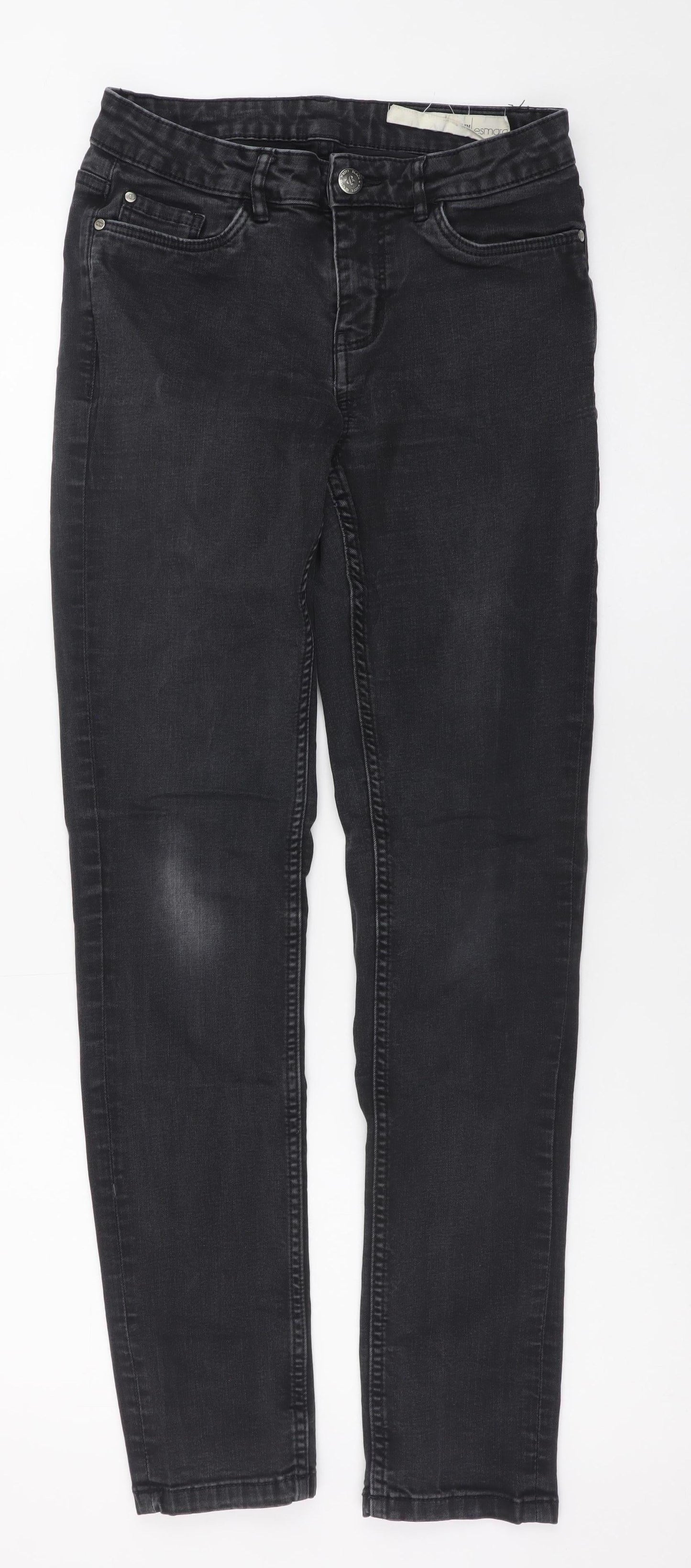 Esmara Women’s Black Skinny Mid Rise Jeans Size 10 Regular Fit