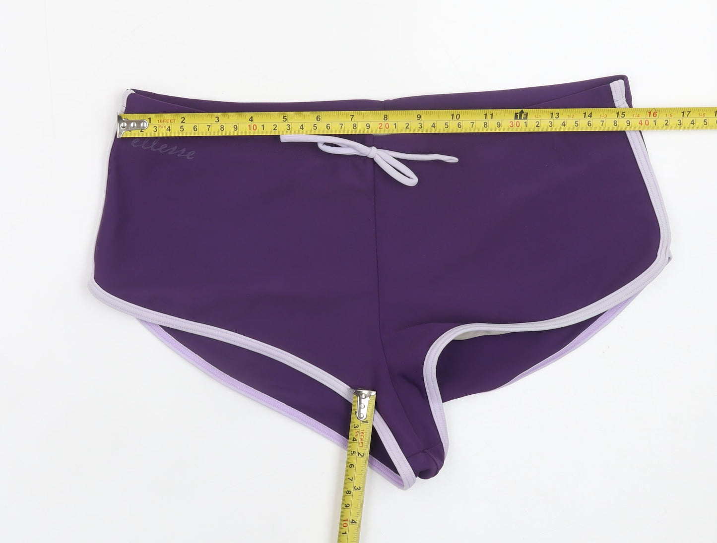 Ellesse Women Purple Swim Shorts Size 16 Boy Short Quick Dry
