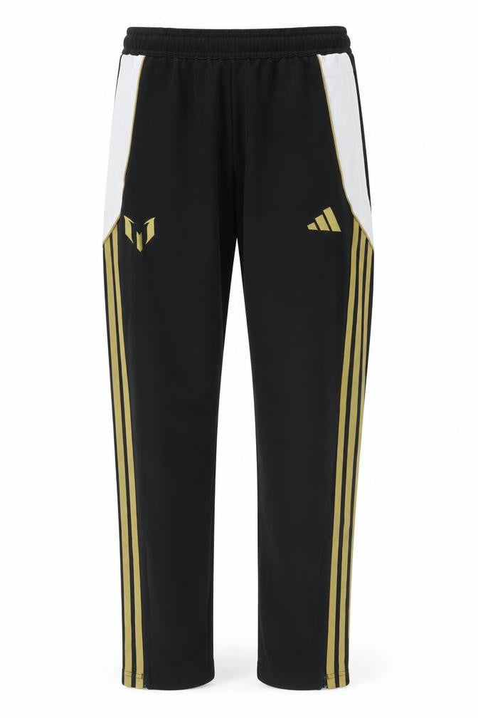 Adidas Teens Black Jogger Trousers 12 Plus with Gold Stripes