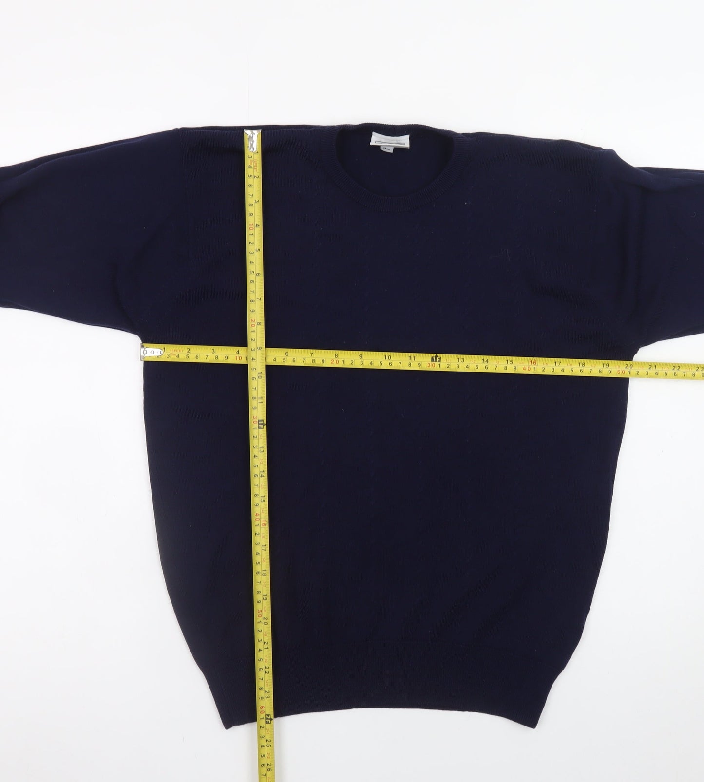 First Avenue Classics Women's Blue Wool Crew Neck Jumper Size 14