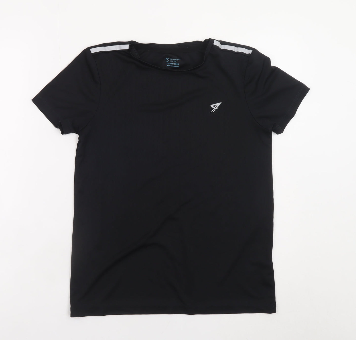 Primark Teens Black Short Sleeve Active T-Shirt 158cm