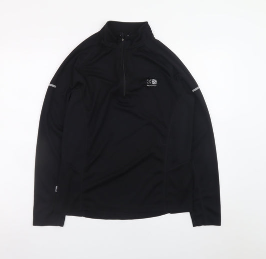 Karrimor Men's Black Small Running 1/2 Zip Track Jacket