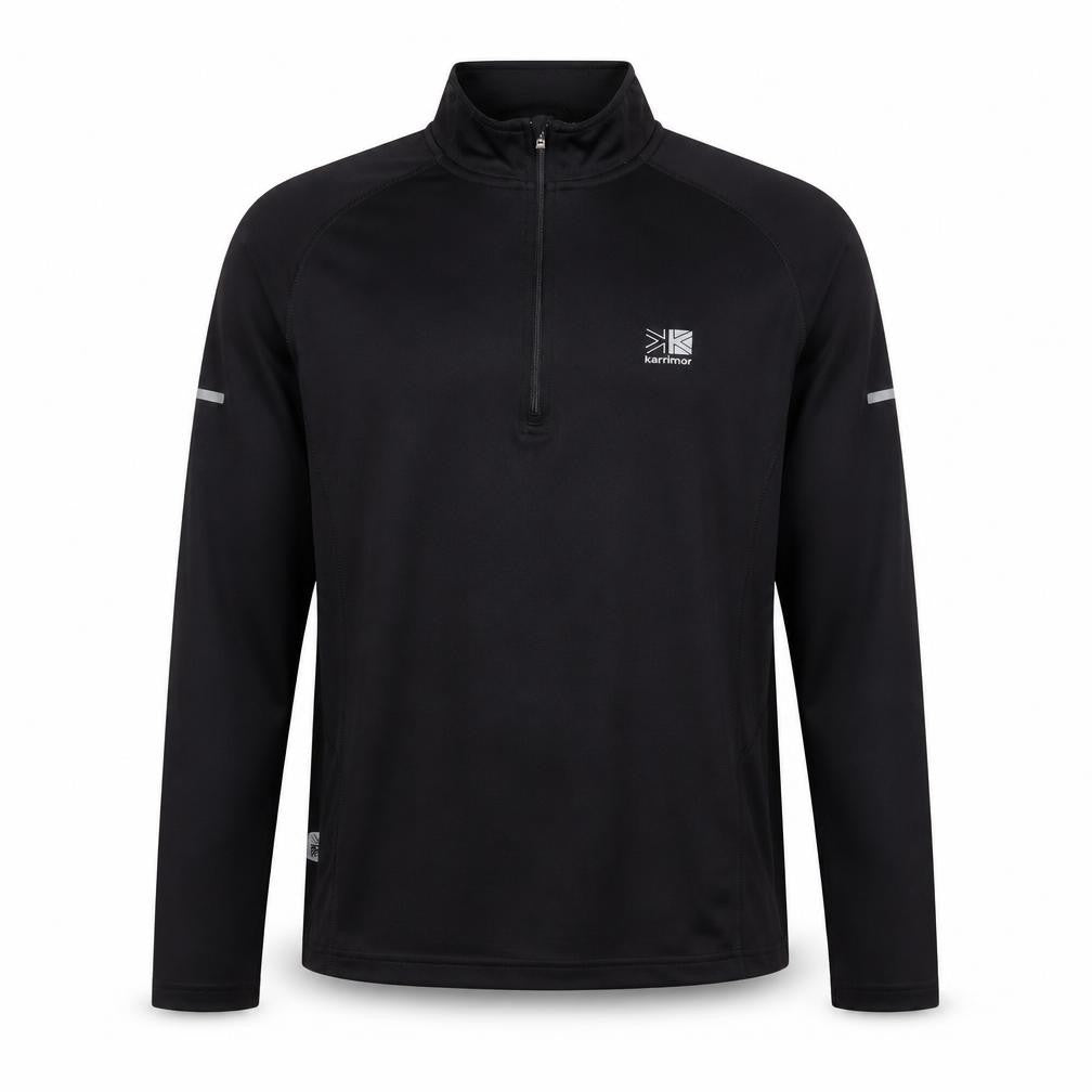 Karrimor Men's Black Small Running 1/2 Zip Track Jacket