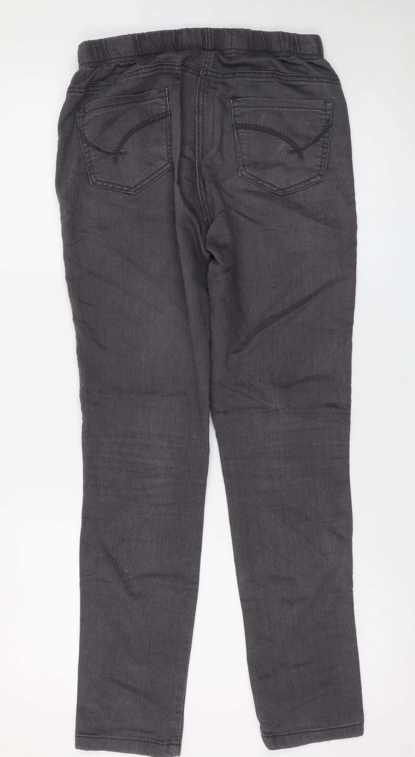 Tu Women’s Grey Jegging Jeans Size 12 Slim Fit Stretch Comfort