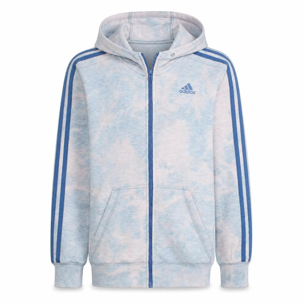 Adidas Men's Blue Full Zip Hoodie Size S Sport Essentials
