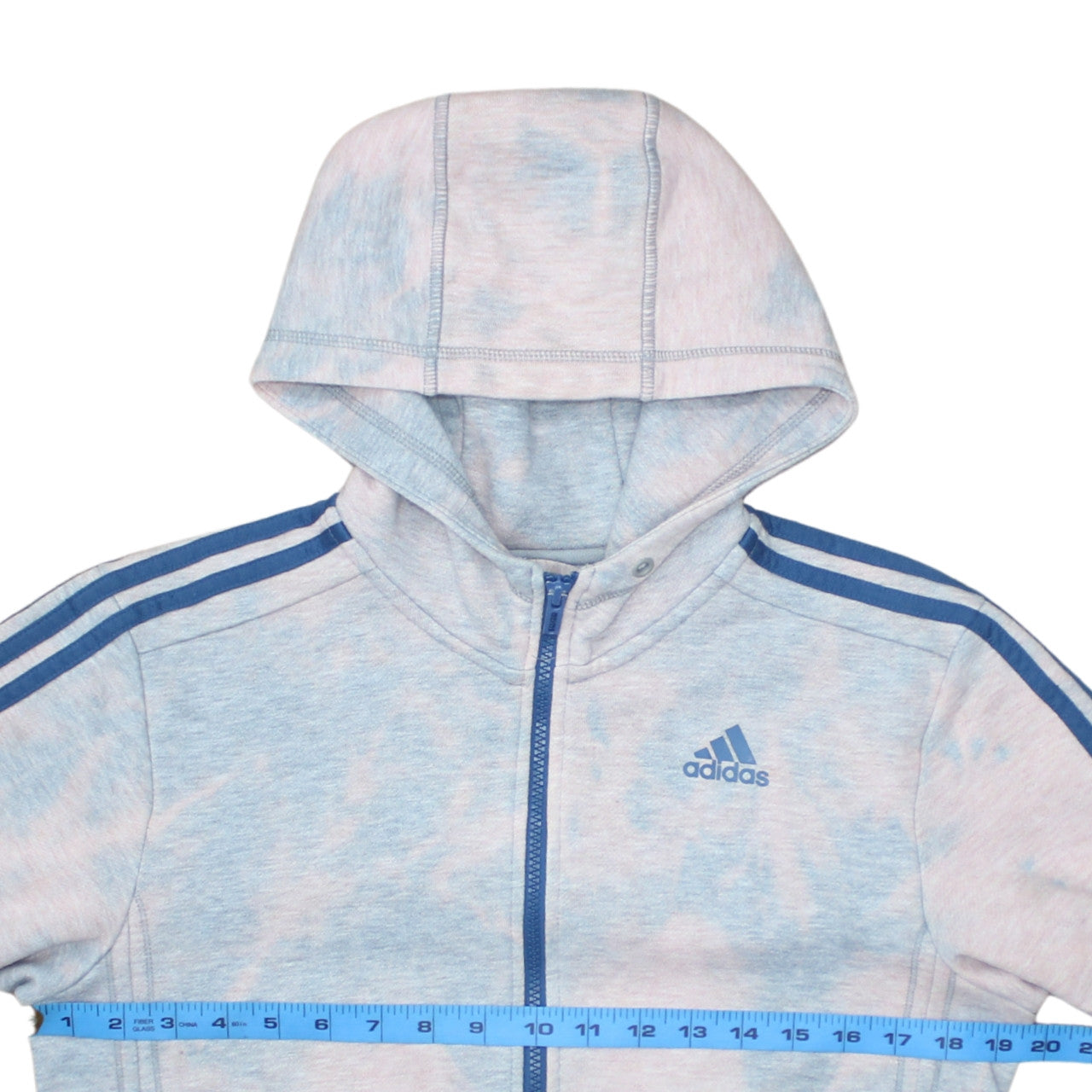 Adidas Men's Blue Full Zip Hoodie Size S Sport Essentials