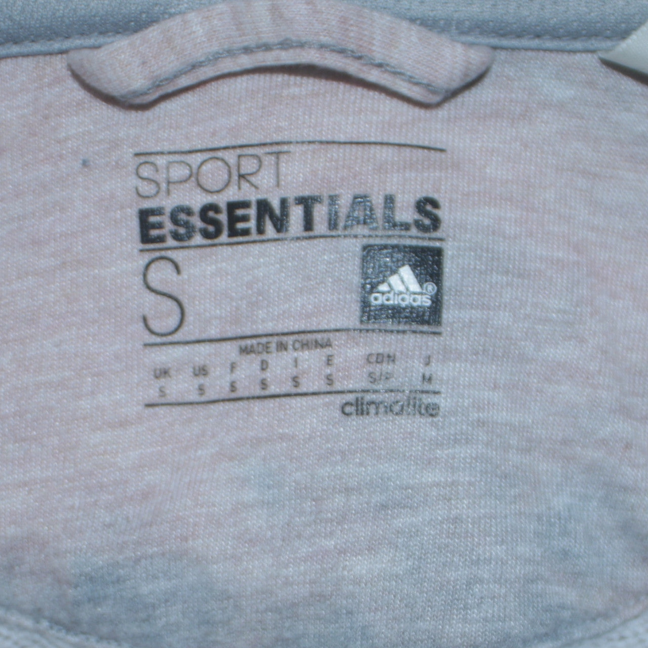 Adidas Men's Blue Full Zip Hoodie Size S Sport Essentials