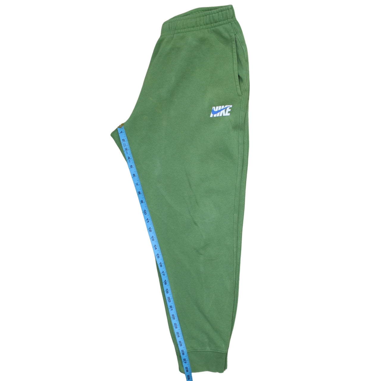 Nike Men’s Green Jogger Sweatpants L Regular Fit Cotton Fleece