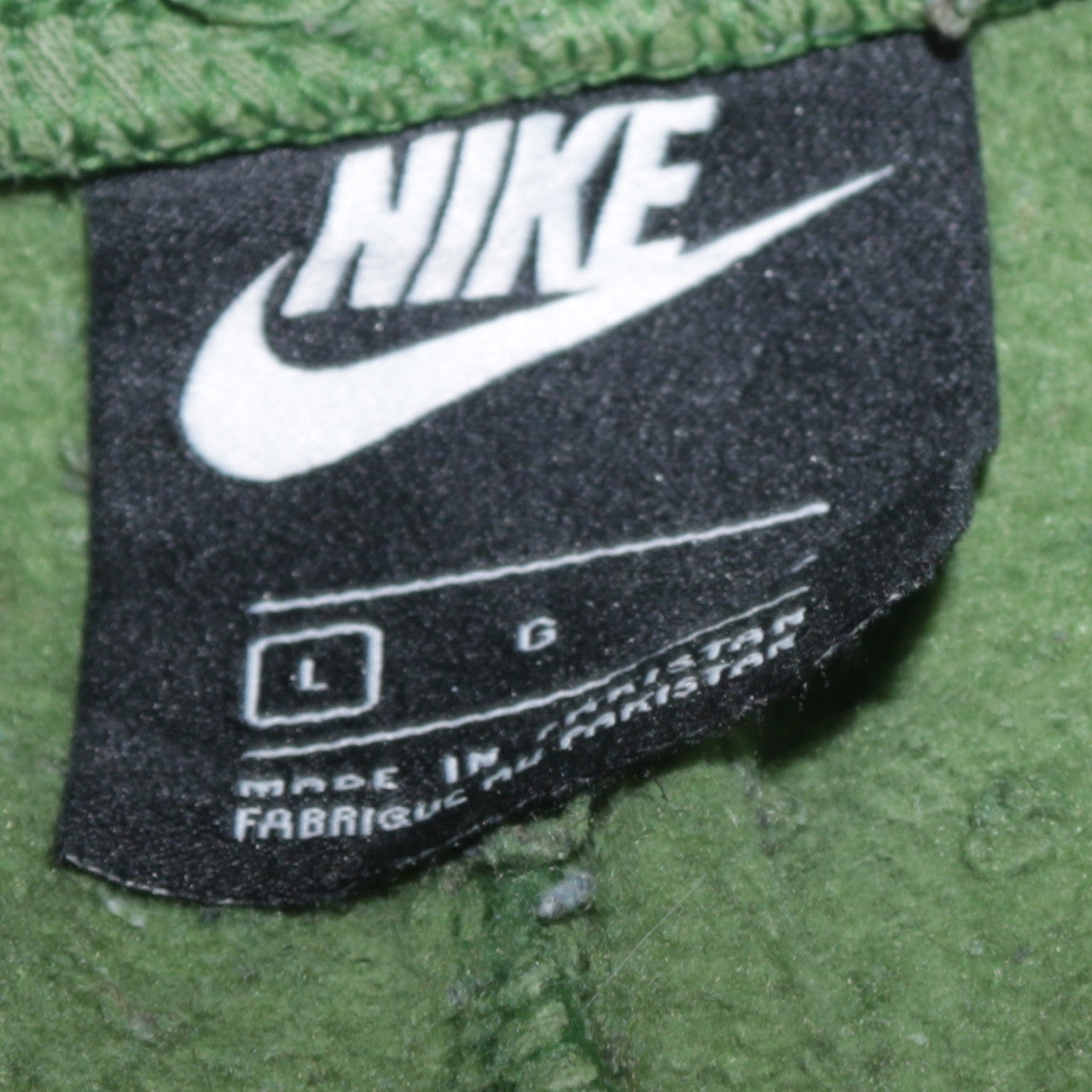 Nike Men’s Green Jogger Sweatpants L Regular Fit Cotton Fleece