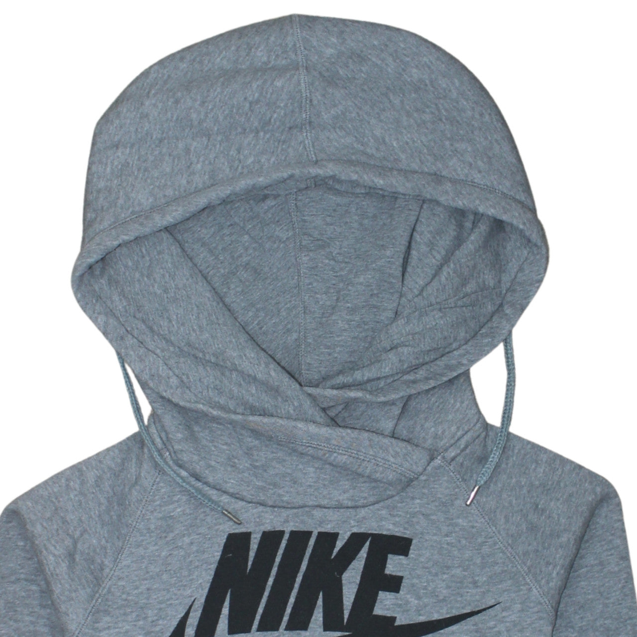 Nike Men's Grey XS Pullover Hoodie with Logo and Kangaroo Pocket