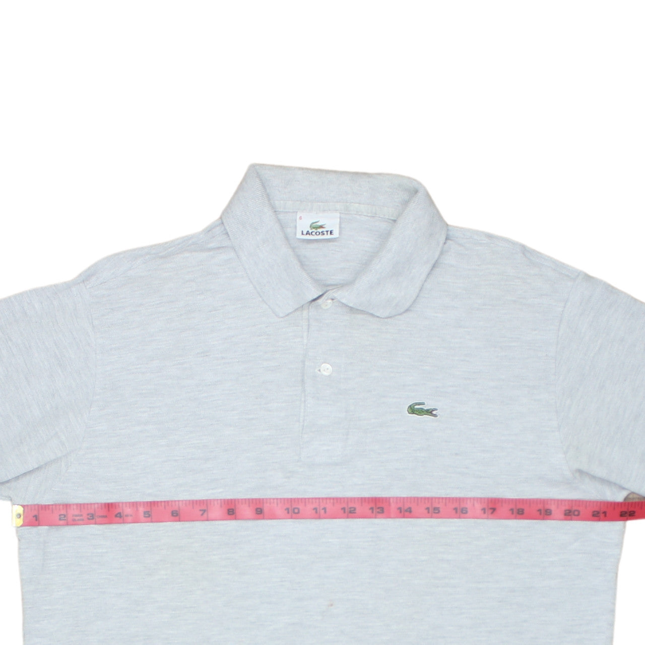 Lacoste Men's Grey Long Sleeve Cotton Polo Shirt Size XL