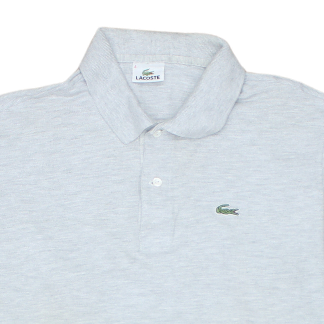 Lacoste Men's Grey Long Sleeve Cotton Polo Shirt Size XL