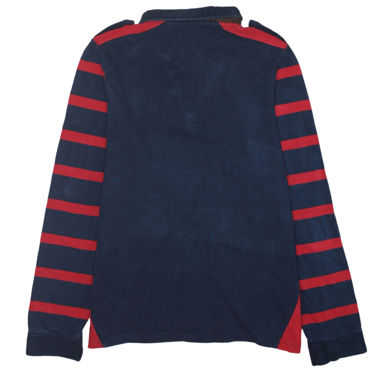 Horseware Women Navy & Red Henley Sweatshirt UK16 XL Cotton Blend