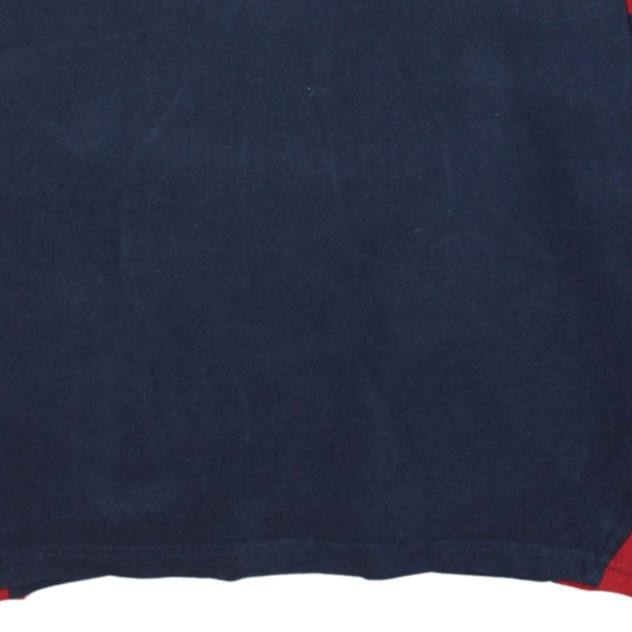 Horseware Women Navy & Red Henley Sweatshirt UK16 XL Cotton Blend