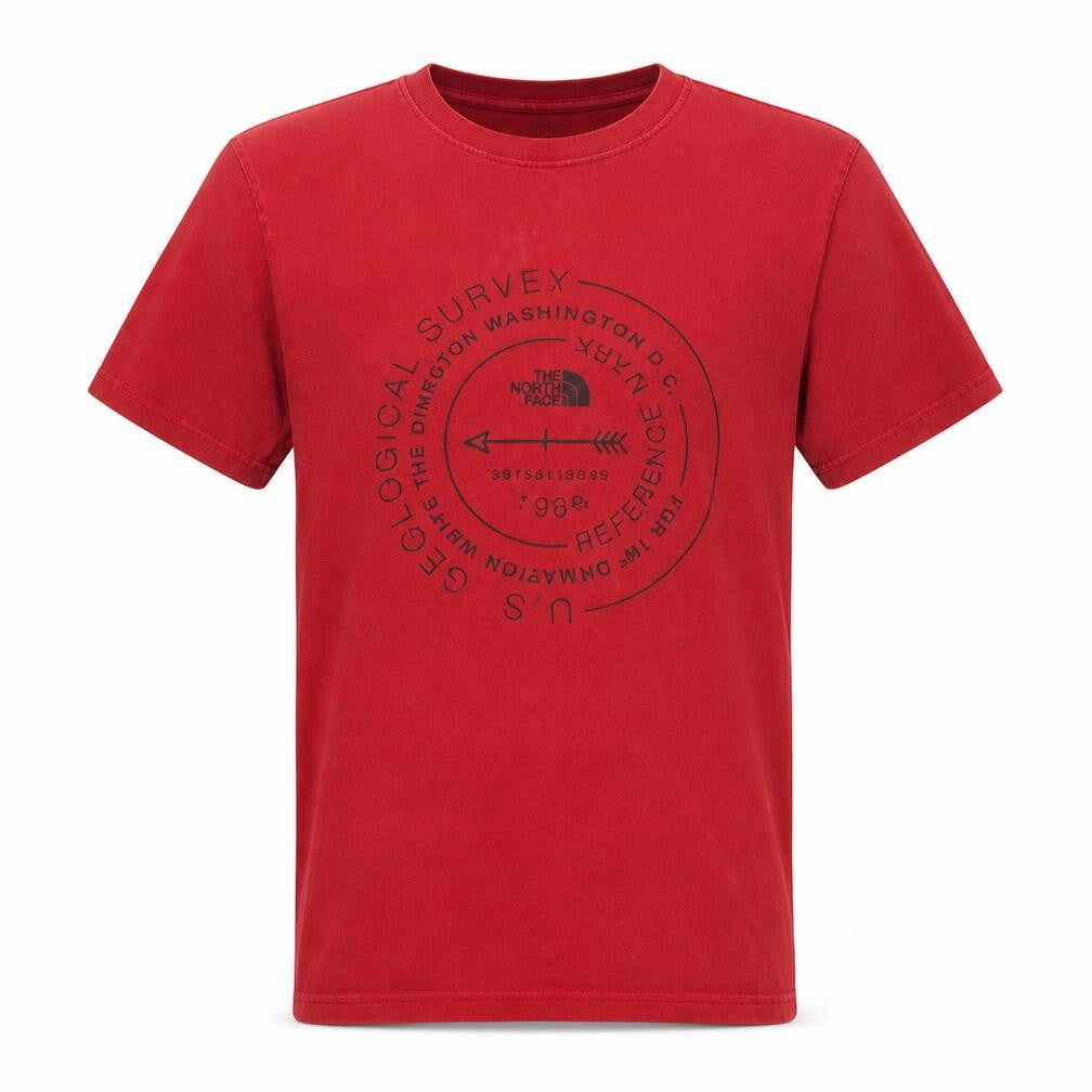 The North Face Men's Red Graphic Outdoor Crew Neck T-Shirt Size S