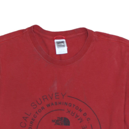 The North Face Men's Red Graphic Outdoor Crew Neck T-Shirt Size S