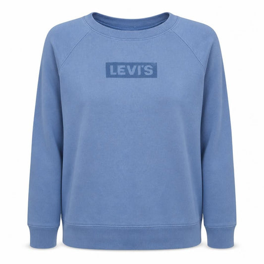 Levi's Women's Blue Small Crew Neck Pullover Sweatshirt