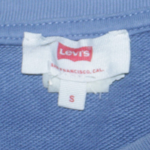 Levi's Women's Blue Small Crew Neck Pullover Sweatshirt