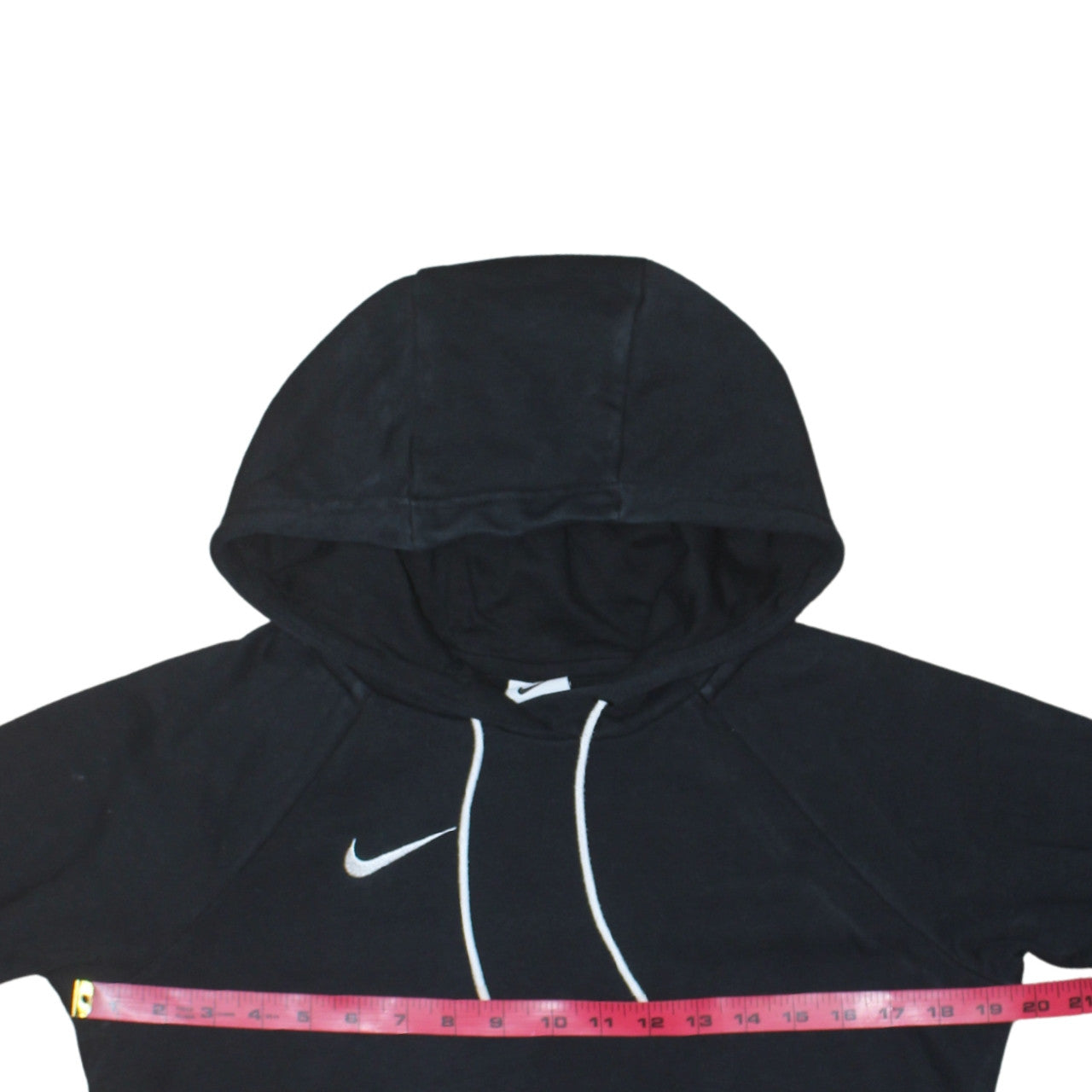 Nike Men's Black XS Pullover Hoodie with Logo Drawstring Style