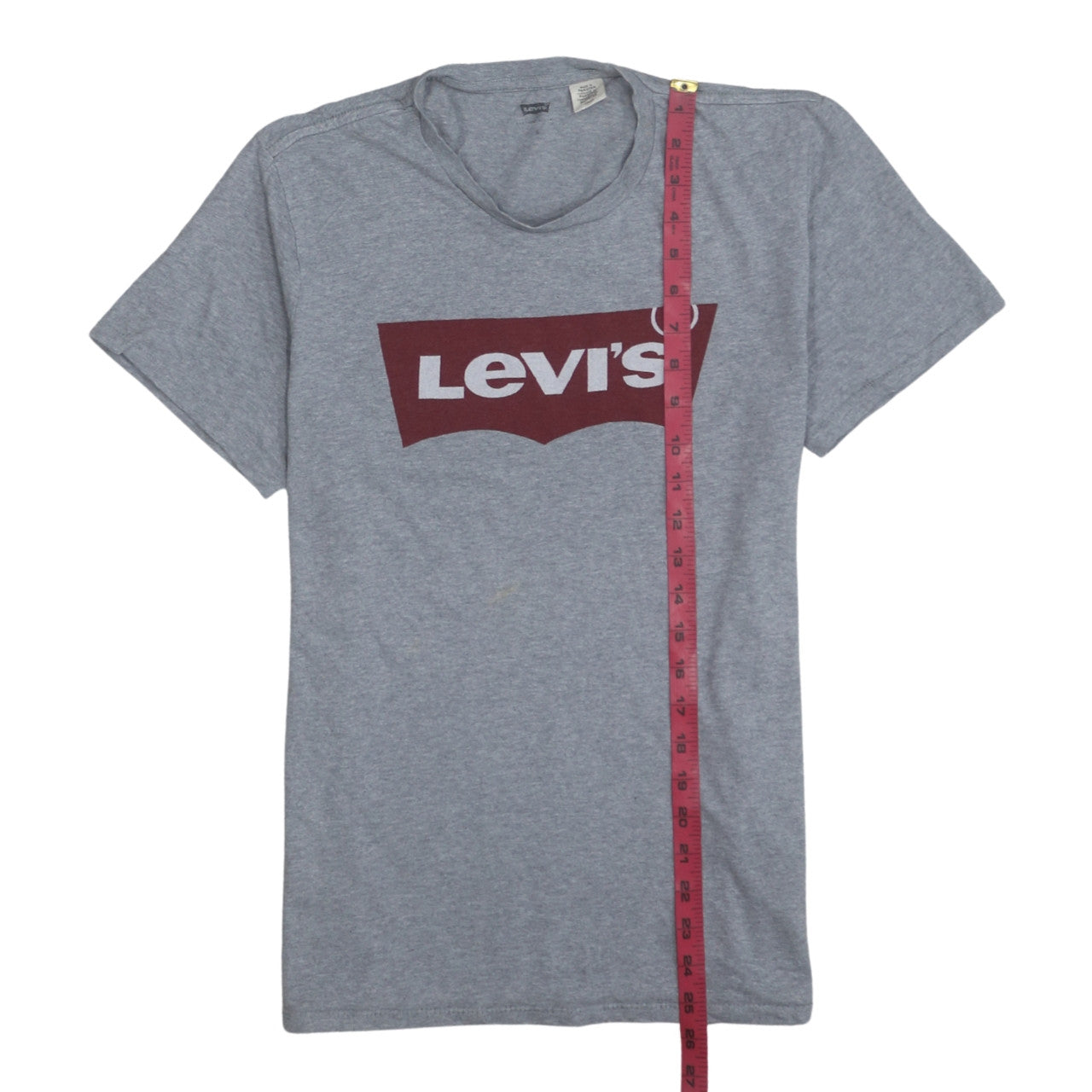 Levi's Men's Grey Short Sleeve Crew Neck Logo T-Shirt XL