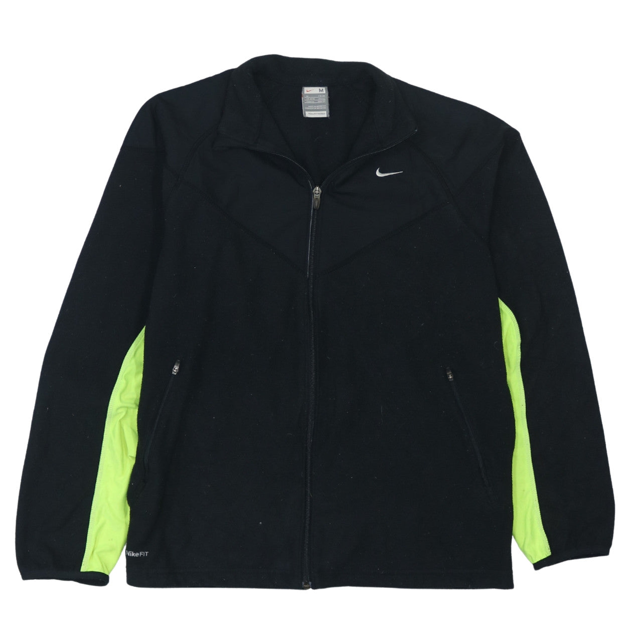 Nike Men's Black Fit Therma Full Zip Fleece Jacket Size M
