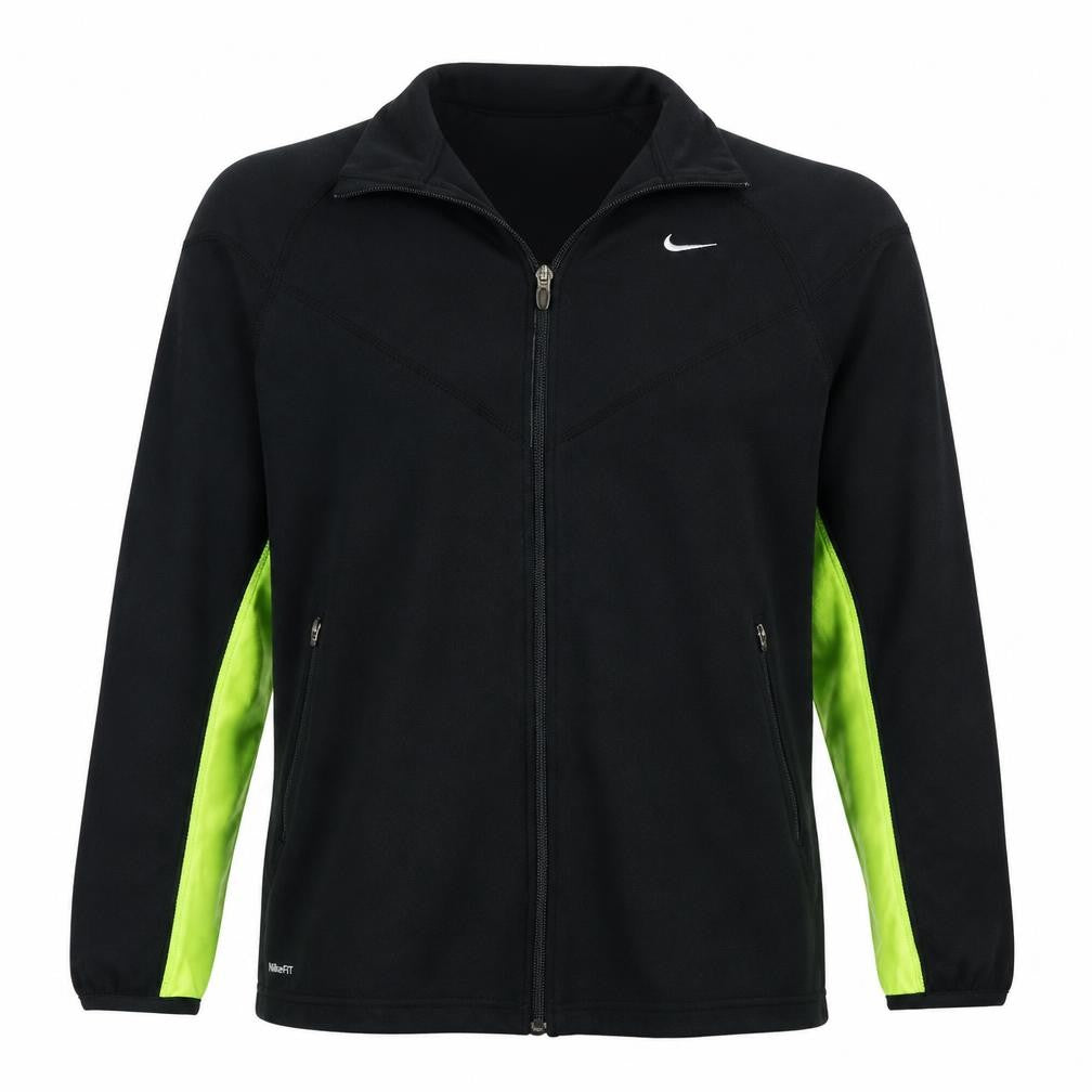 Nike Men's Black Fit Therma Full Zip Fleece Jacket Size M