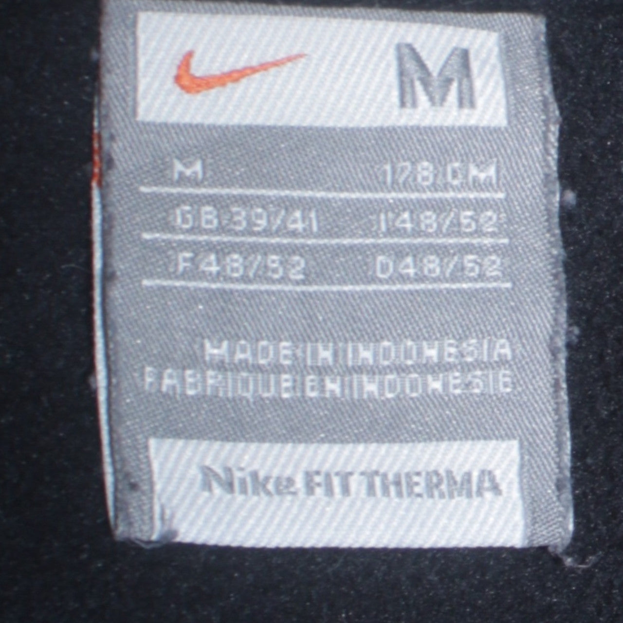 Nike Men's Black Fit Therma Full Zip Fleece Jacket Size M