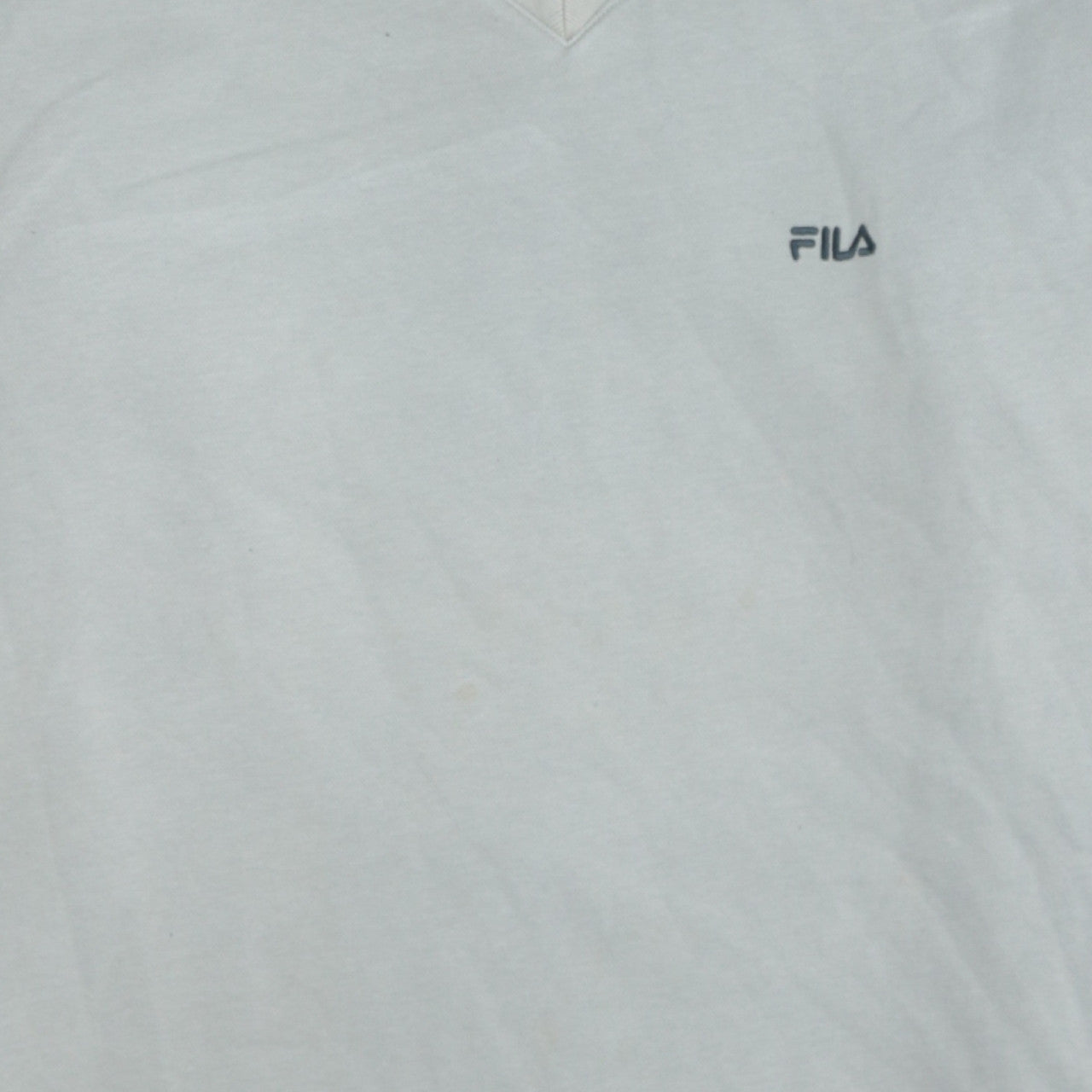 Fila Men’s Grey V-Neck Pullover Sweatshirt XL Classic Sports