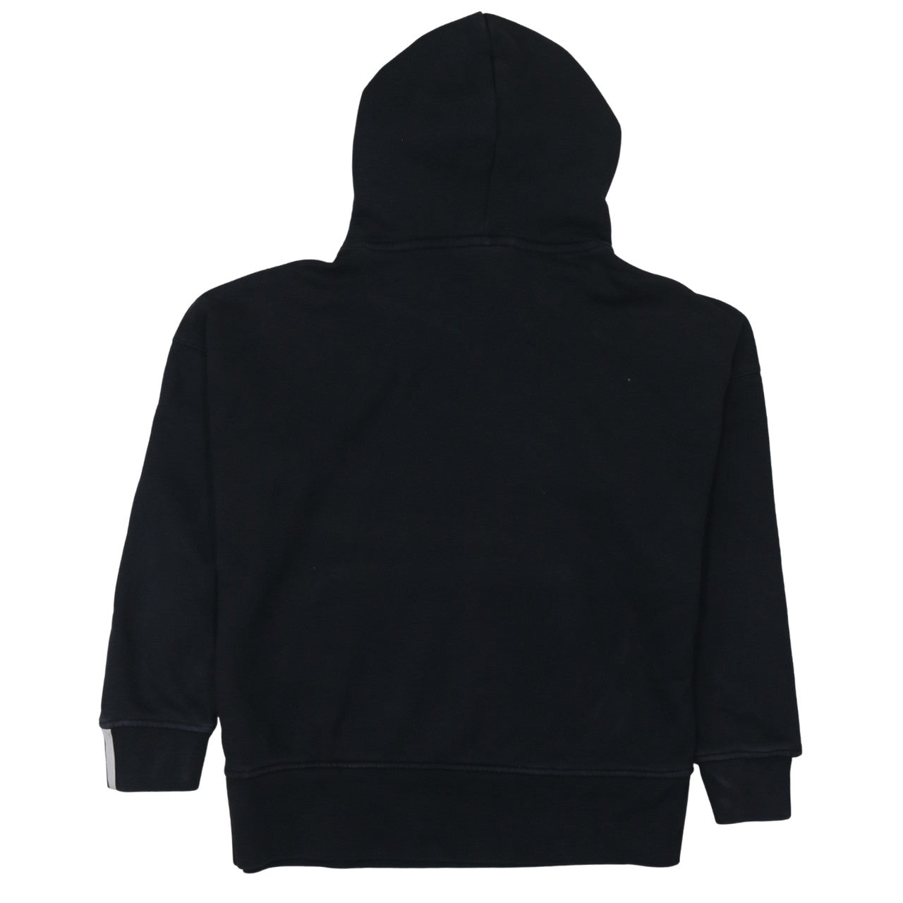 Adidas Womens Black Size 12 Pullover Hoodie Sweatshirt with Logo Detail