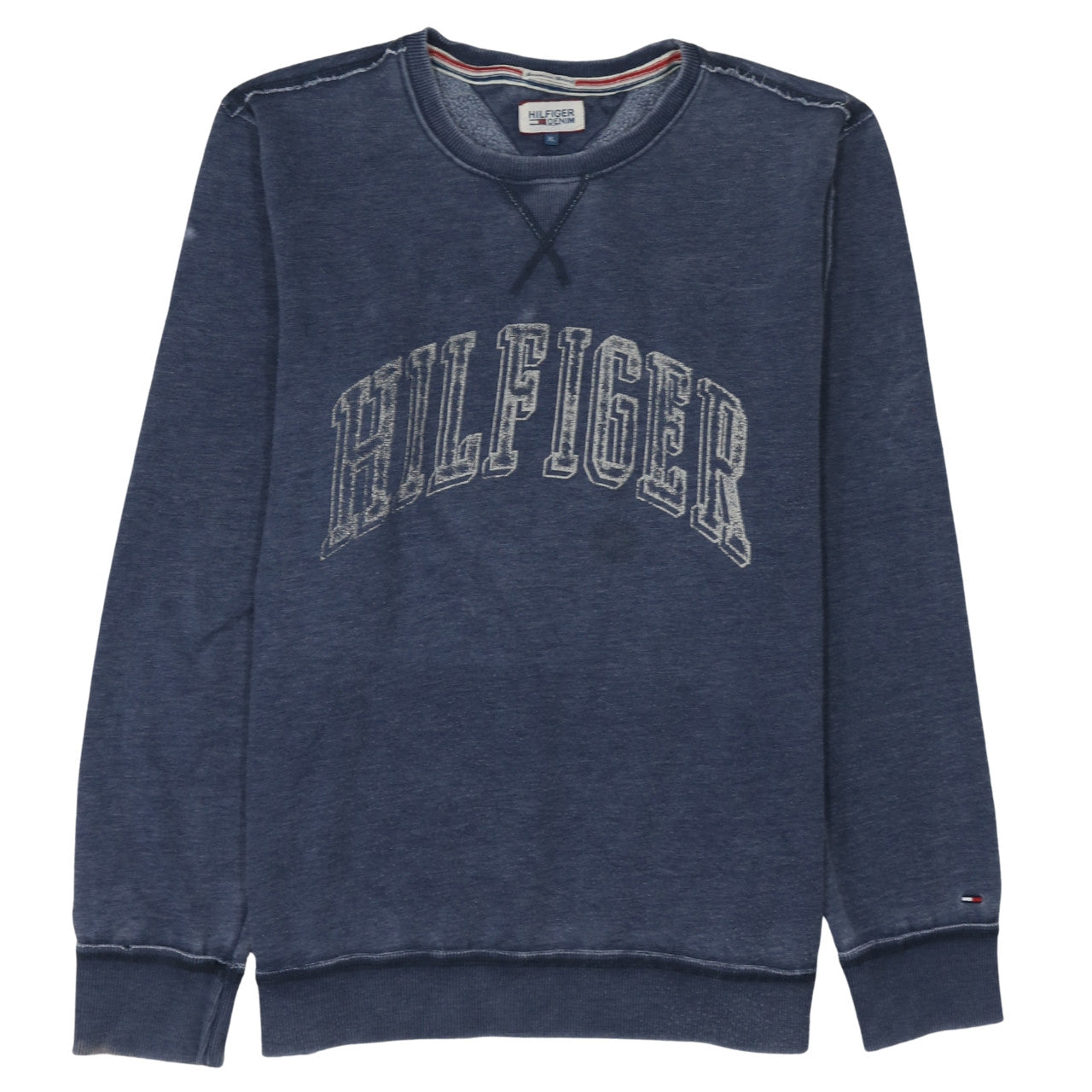 Tommy Hilfiger Men Blue XL Pullover Crew Neck Sweatshirt