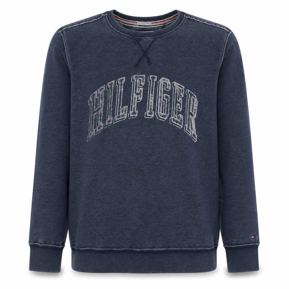 Tommy Hilfiger Men Blue XL Pullover Crew Neck Sweatshirt