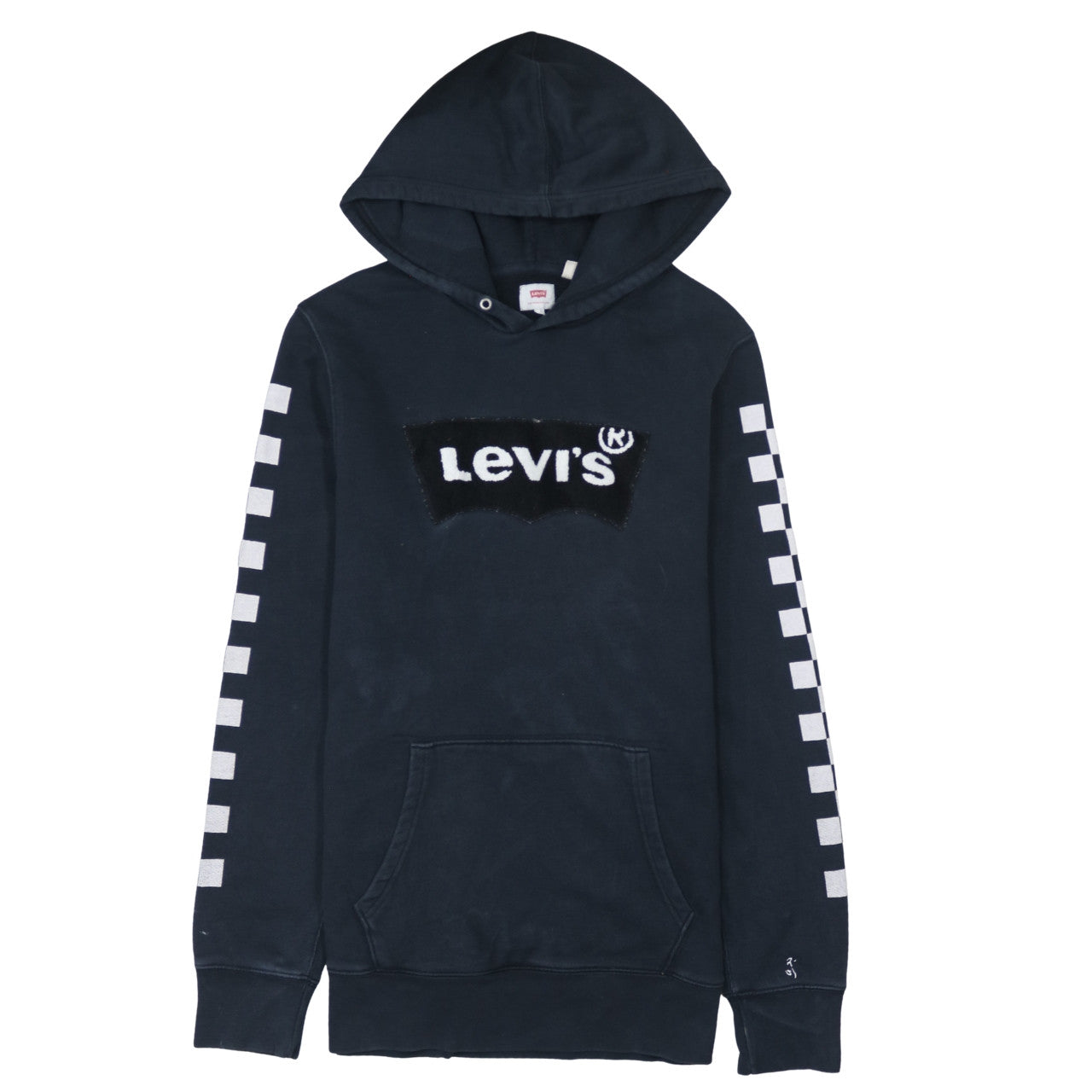 Levi's Men's Black Pullover Hoodie L Fleece Logo Sweatshirt
