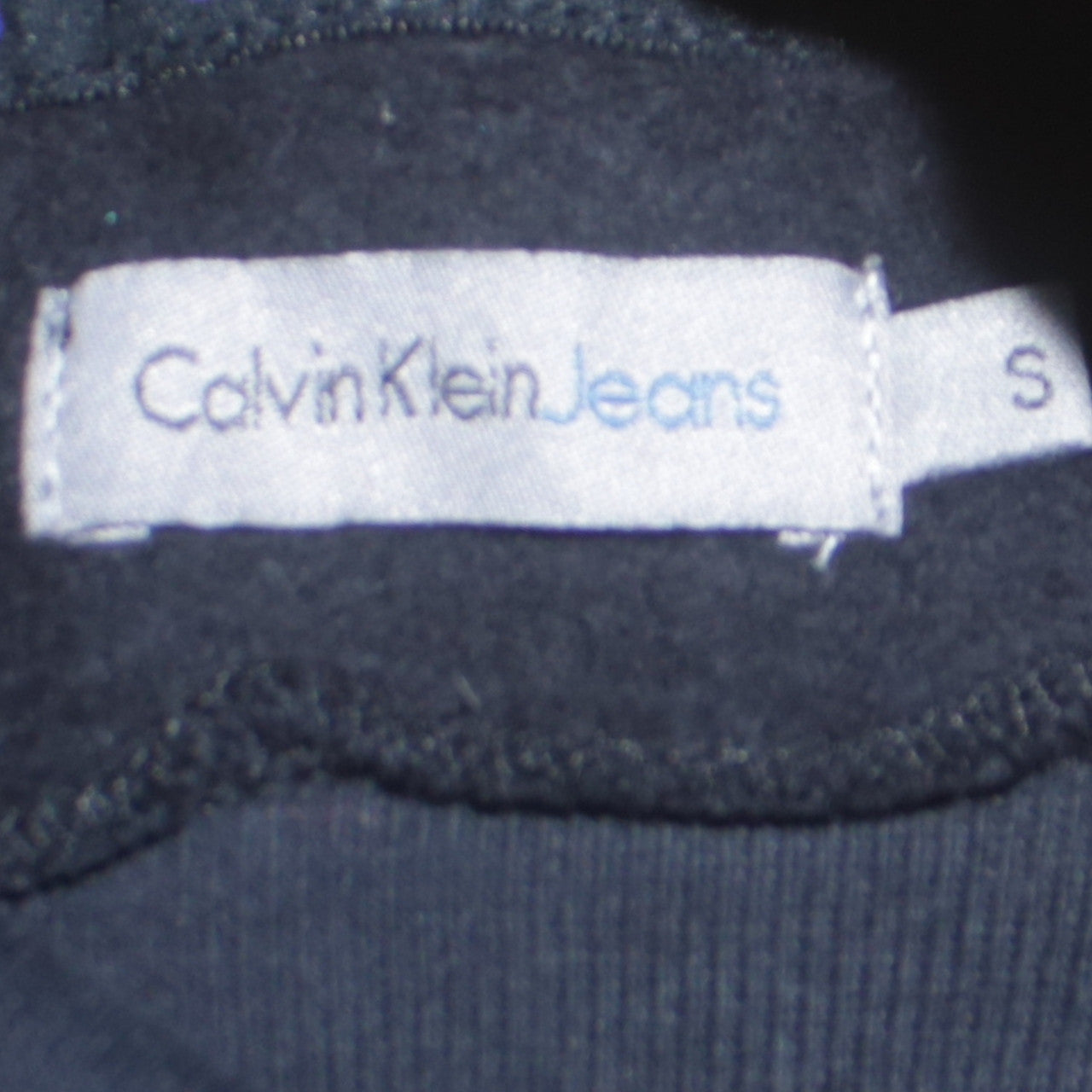 Calvin Klein Jeans Women's Black Cotton Tunic Sweatshirt Dress Size S