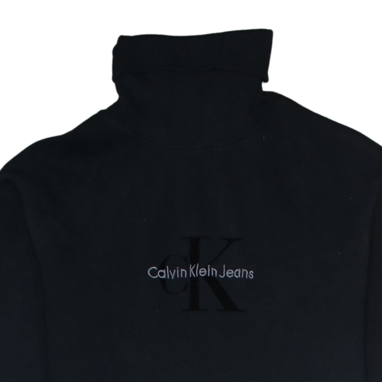 Calvin Klein Jeans Women's Black Cotton Tunic Sweatshirt Dress Size S