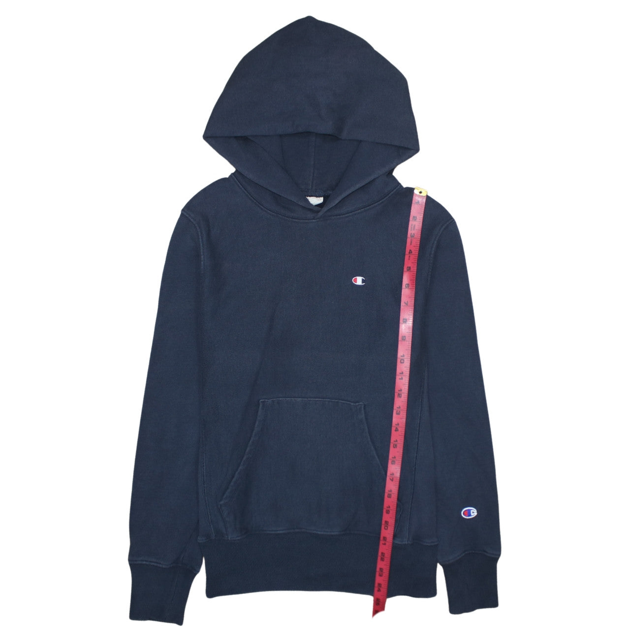 Champion Men's Blue Small Reverse Weave Pullover Hoodie