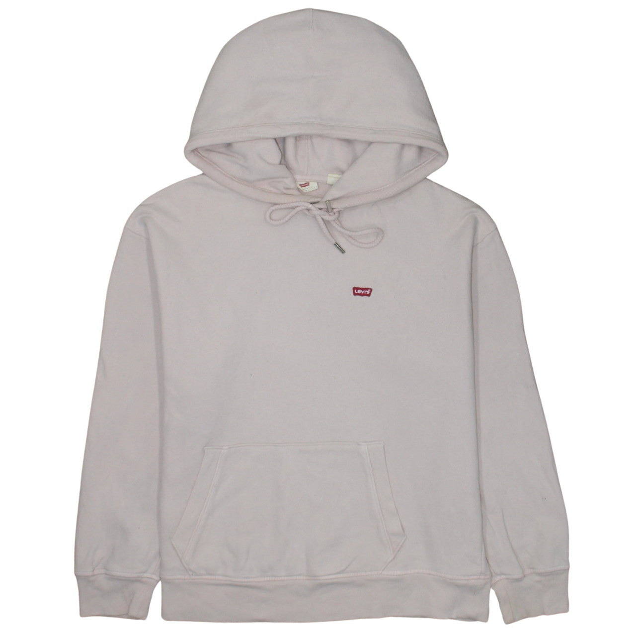 Levi's Women Beige Small Pullover Hoodie with Logo Detail