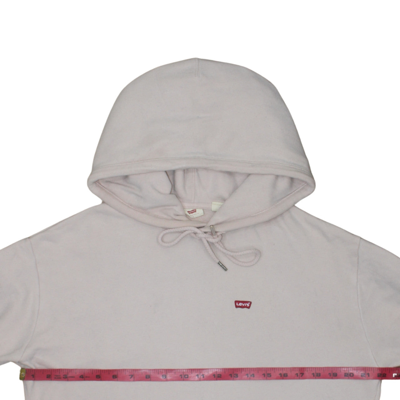 Levi's Women Beige Small Pullover Hoodie with Logo Detail