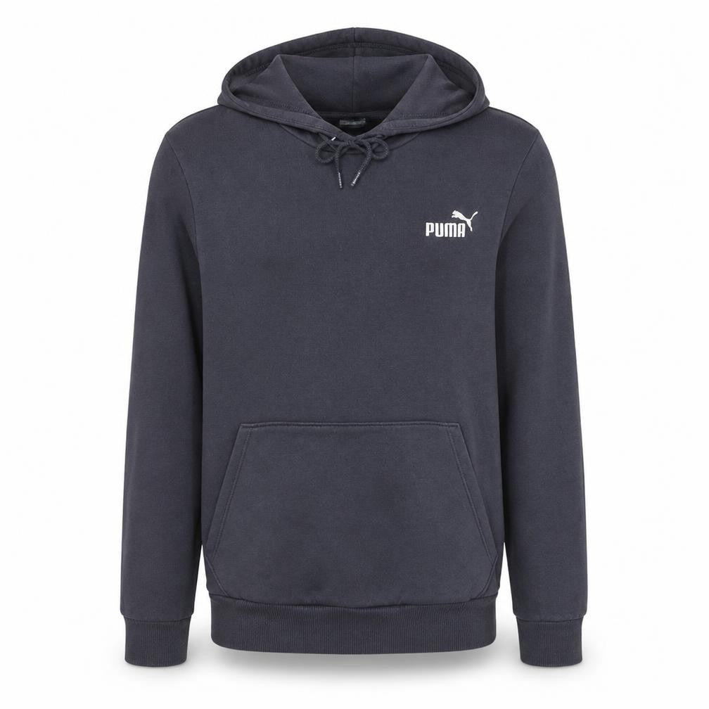 Puma Men's Black Pullover Hoodie Size M Logo Fleece Sweatshirt