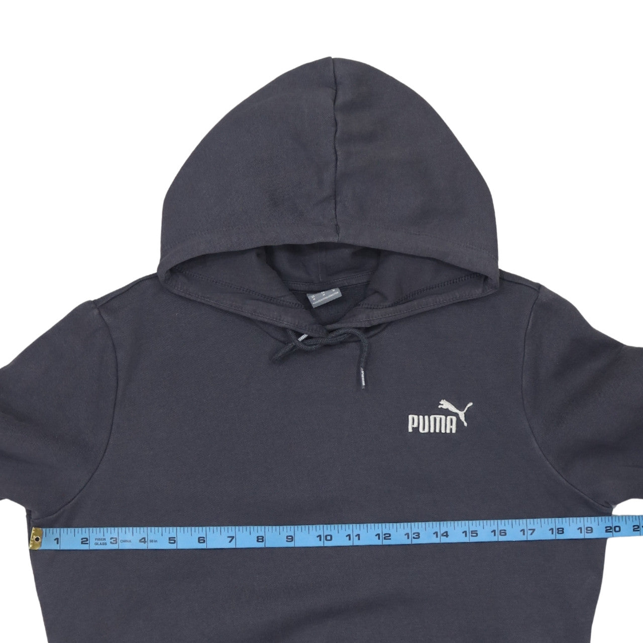Puma Men's Black Pullover Hoodie Size M Logo Fleece Sweatshirt