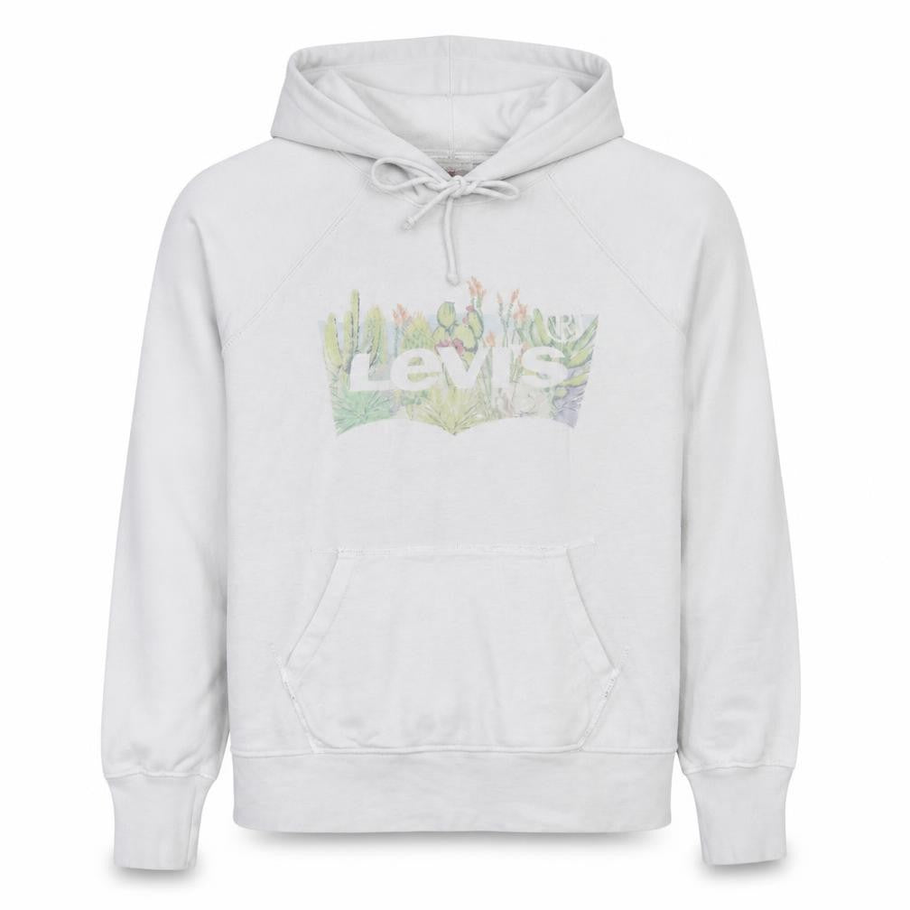 Levi's Men's White Graphic Pullover Hoodie Size S Regular Fit